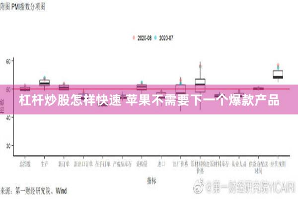 杠杆炒股怎样快速 苹果不需要下一个爆款产品