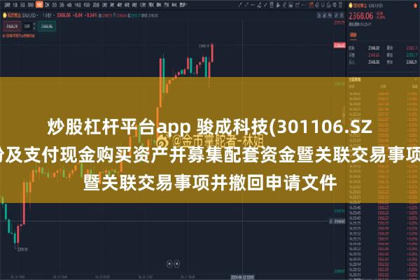 炒股杠杆平台app 骏成科技(301106.SZ)：终止发行股份及支付现金购买资产并募集配套资金暨关联交易事项并撤回申请文件